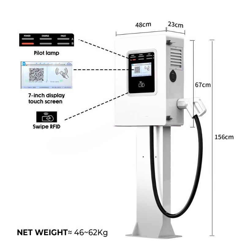 OEM 20kw 30kw 40kw Wallbox RFI - Dc Fast Charger 30Kw Wallbox Commercial review and price