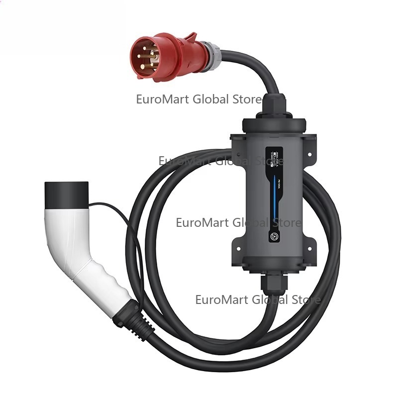 Type 2 to Red CEE Plug Electri - Portable Ev Charger 32A Type 2 Cee Plug review and price